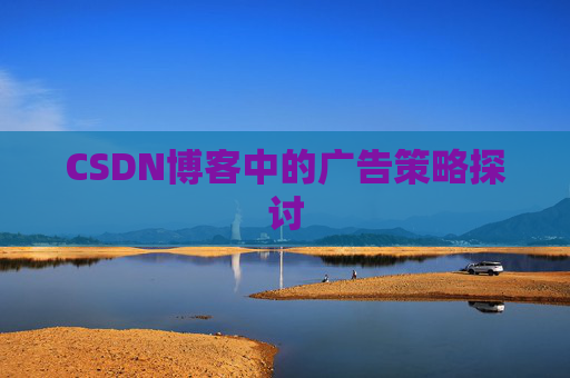 CSDN博客中的广告策略探讨